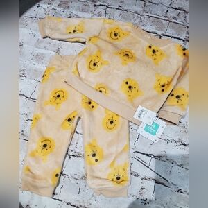 Disney Baby Yellow Winnie The Pooh 2 Piece Bear Outfit